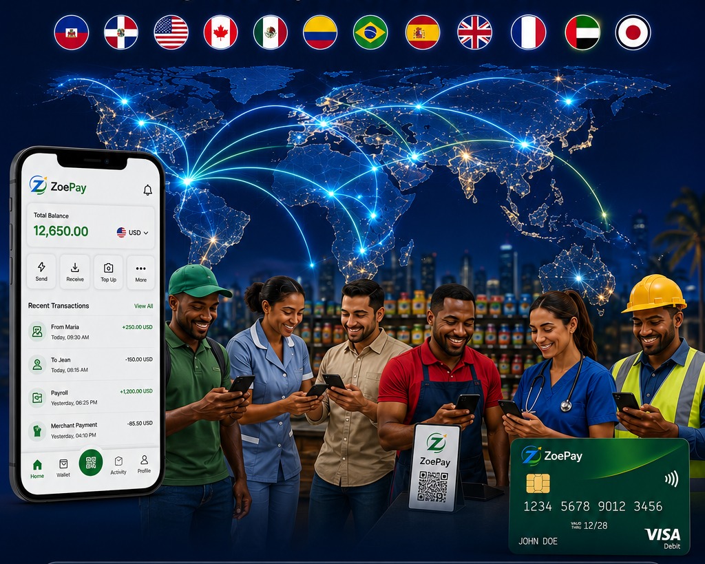 ZoePay members across the Caribbean and Latin America connected to the world